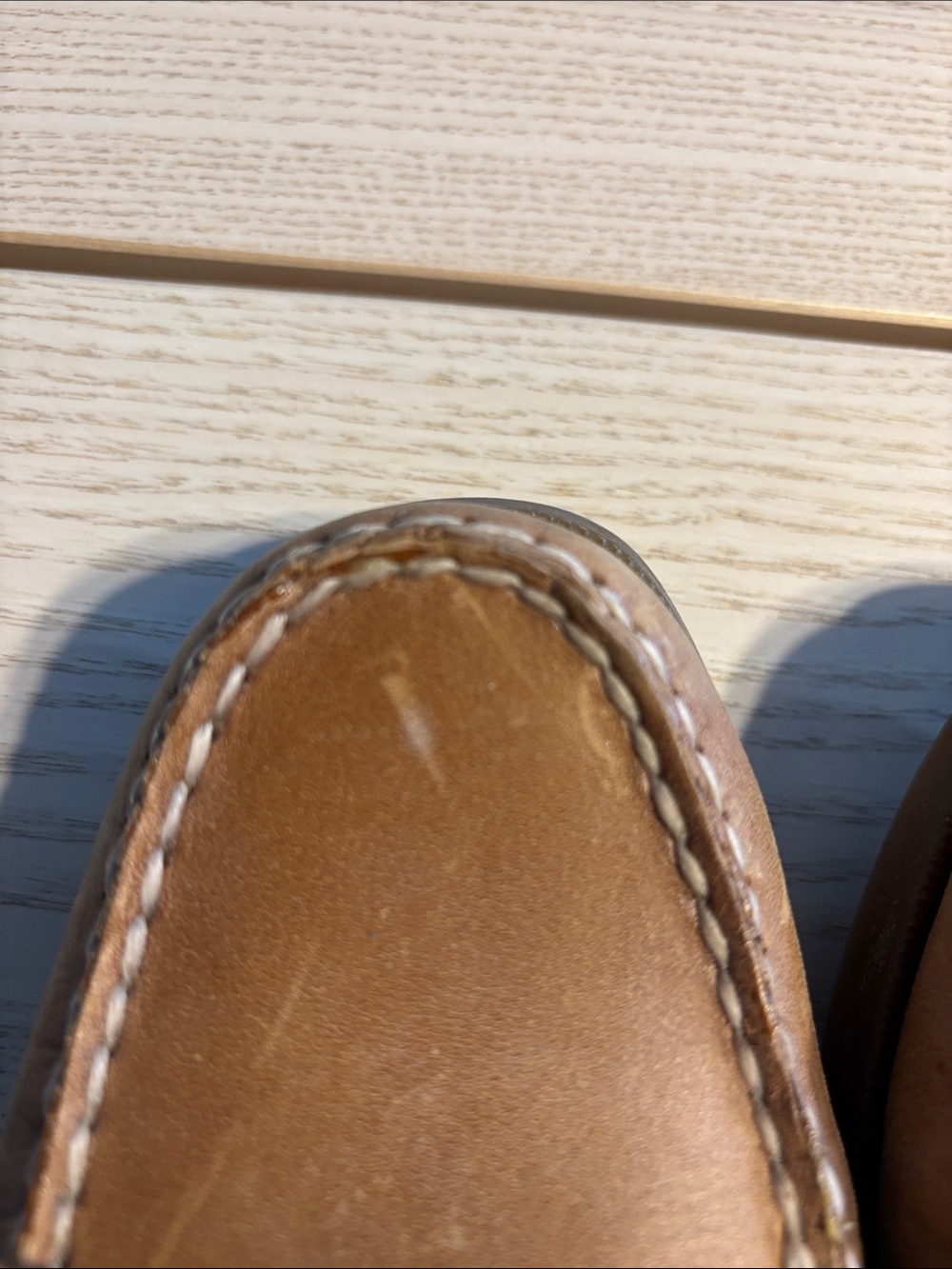 Sperry Tan Leather Boat Shoes - Picture 8 of 9